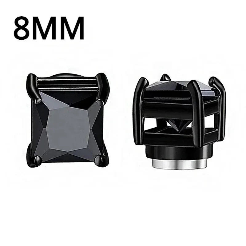1-12 paia di orecchini a bottone magnetici alla moda, orecchini finti non piercing, regalo per uomo e donna. 