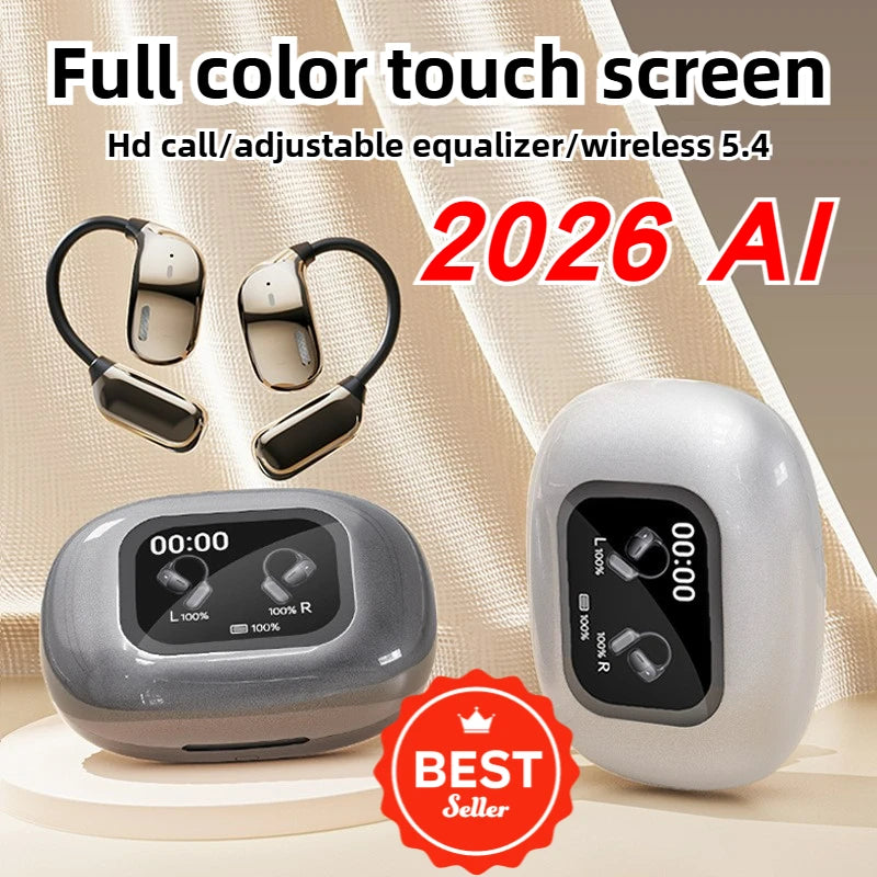 Auricolari con traduttore AI 2026, traduzione in tempo reale in 144 lingue, auricolari Bluetooth wireless per viaggi, riunioni di lavoro, apprendimento 