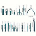 Kit professionale per la cura delle unghie da 7/10/12/18 pezzi, set per manicure e pedicure in acciaio inossidabile, set tagliaunghie con custodia da viaggio 