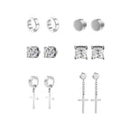 1-12 paia di orecchini a bottone magnetici alla moda, orecchini finti non piercing, regalo per uomo e donna. 