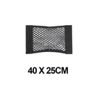 Organizer universale in rete per bagagliaio auto, tasca portaoggetti in velcro, borsa portaoggetti elastica per veicoli, accessori interni in rete per auto