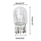 1 set di lampadine di ricambio per fanali posteriori, indicatori di direzione, stop e freni in vetro al quarzo trasparente da 12 V 580 7443 7440 T20 W21/5W, lampada alogena per auto 