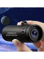 Nuovo telescopio monoculare HD 2000x25 Mini telescopio portatile per telefono cellulare con supporto Telescopio per campeggio, caccia e birdwatching 