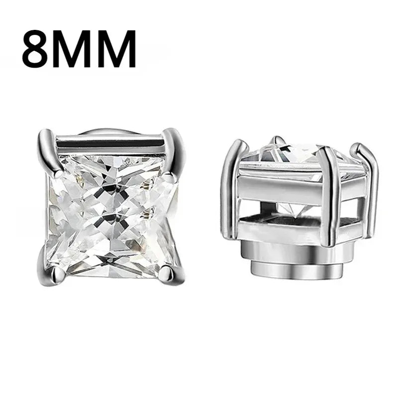 1-12 paia di orecchini a bottone magnetici alla moda, orecchini finti non piercing, regalo per uomo e donna. 