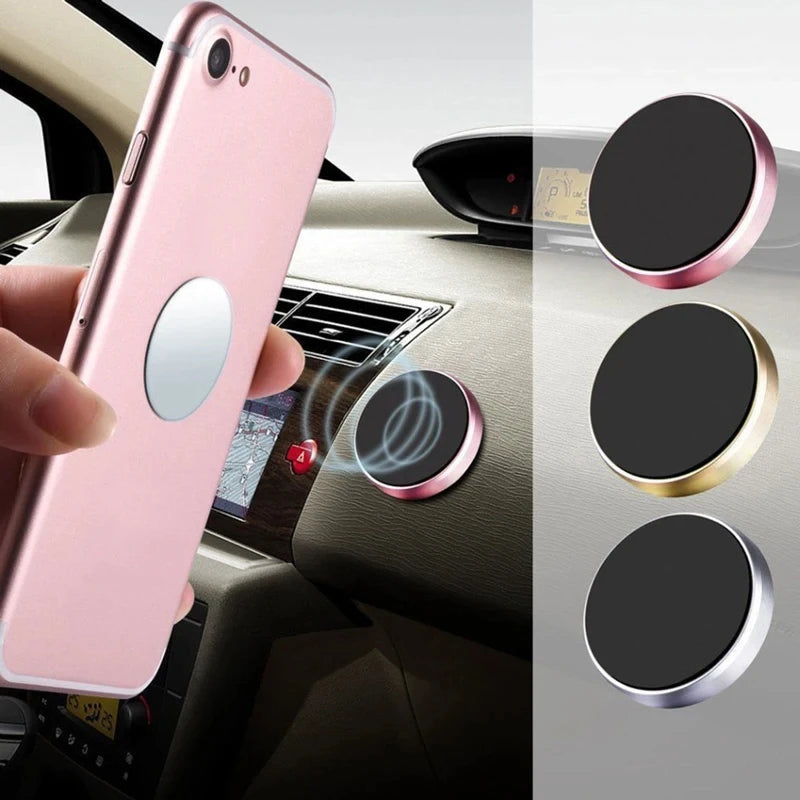 Supporto magnetico per auto per telefono, supporto universale per auto per iPhone, Xiaomi, Huawei, Samsung, adesivo magnetico per auto montato a parete sul cruscotto 