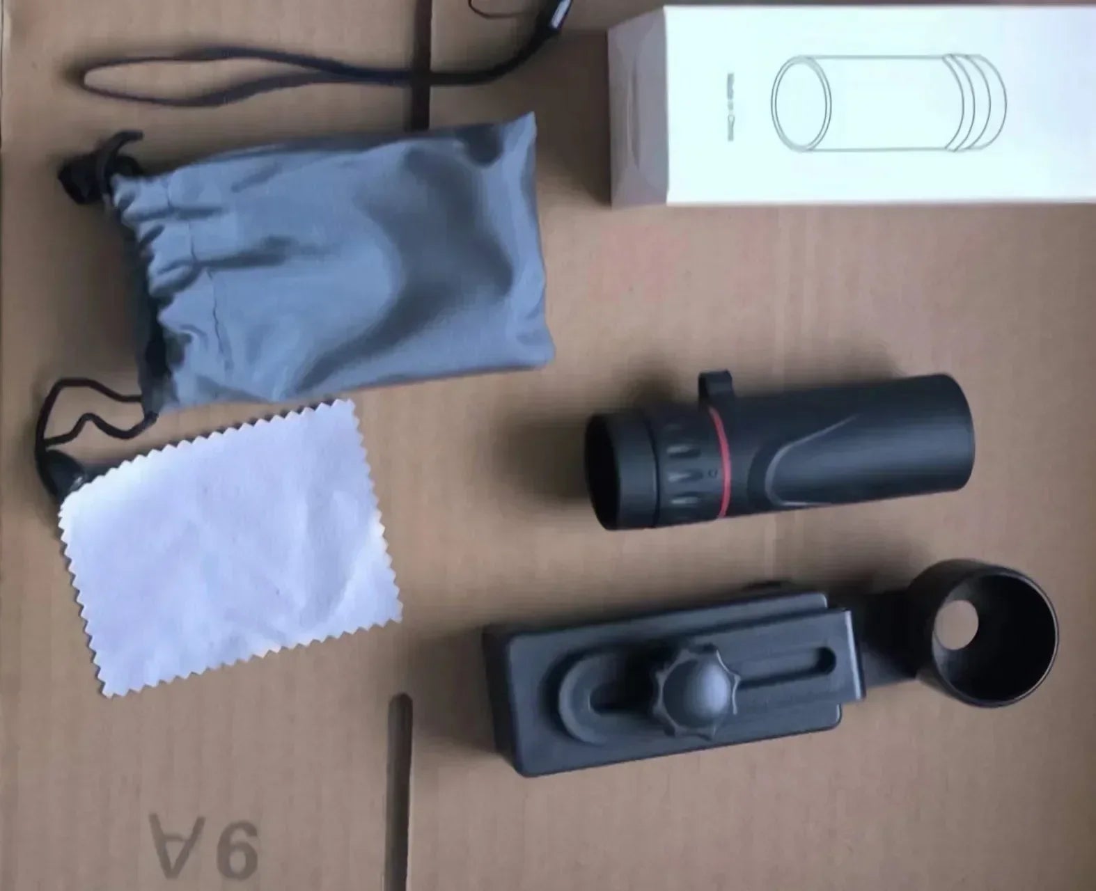 Nuovo telescopio monoculare HD 2000x25 Mini telescopio portatile per telefono cellulare con supporto Telescopio per campeggio, caccia e birdwatching 