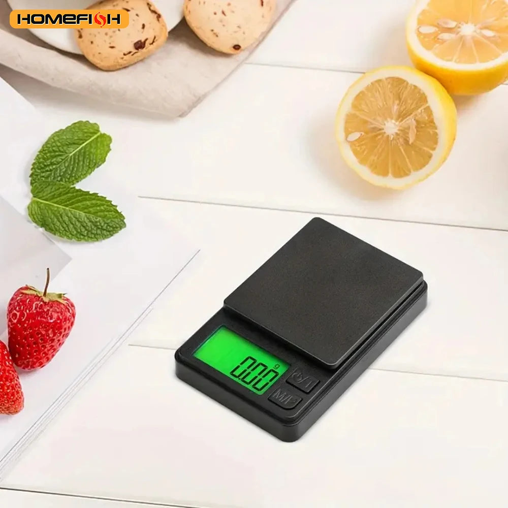 Bilancia tascabile digitale, pesa grammi, precisione 500 g/0,01 g, mini bilancia per gioielli 