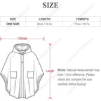 Maglione con coperta in flanella, felpa oversize con cappuccio e tasche a tema natalizio Schiaccianoci, per bambini e adolescenti 
