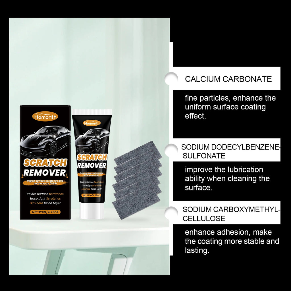 Rimozione graffi auto, riparazione graffi auto, cera, pasta abrasiva, riparazione rapida graffi auto, lucidanti per vernice auto, set di cura, strumento di riparazione