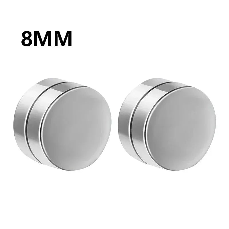 1-12 paia di orecchini a bottone magnetici alla moda, orecchini finti non piercing, regalo per uomo e donna. 