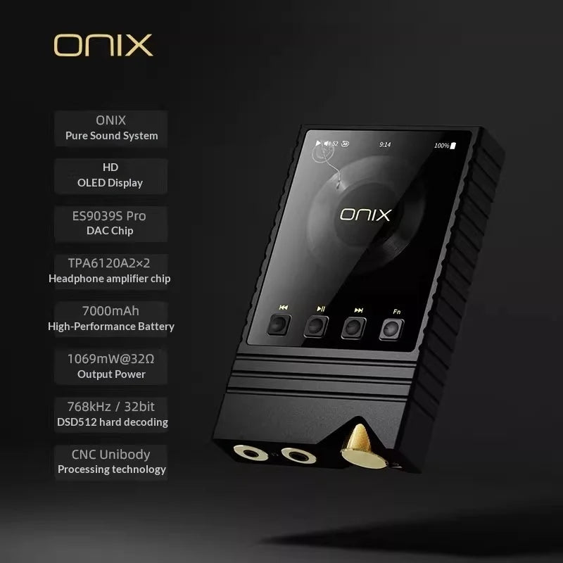 ONIX Overture XM5 MP3 Player Portable Music Player MP3 Player High-End HIFI Hi-res Audio Dual Bluetooth 5.2 DAC LDAC
