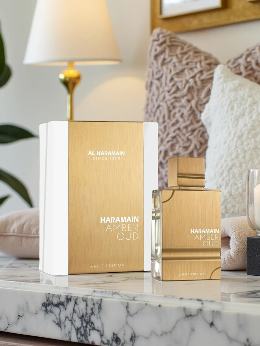 Al Haramain Amber Oud White Edition EDP 2,0 oz / 60 ml – Colonia fresca, legnosa, ambrata e di lunga durata, regalo di Natale ideale per gli uomini 