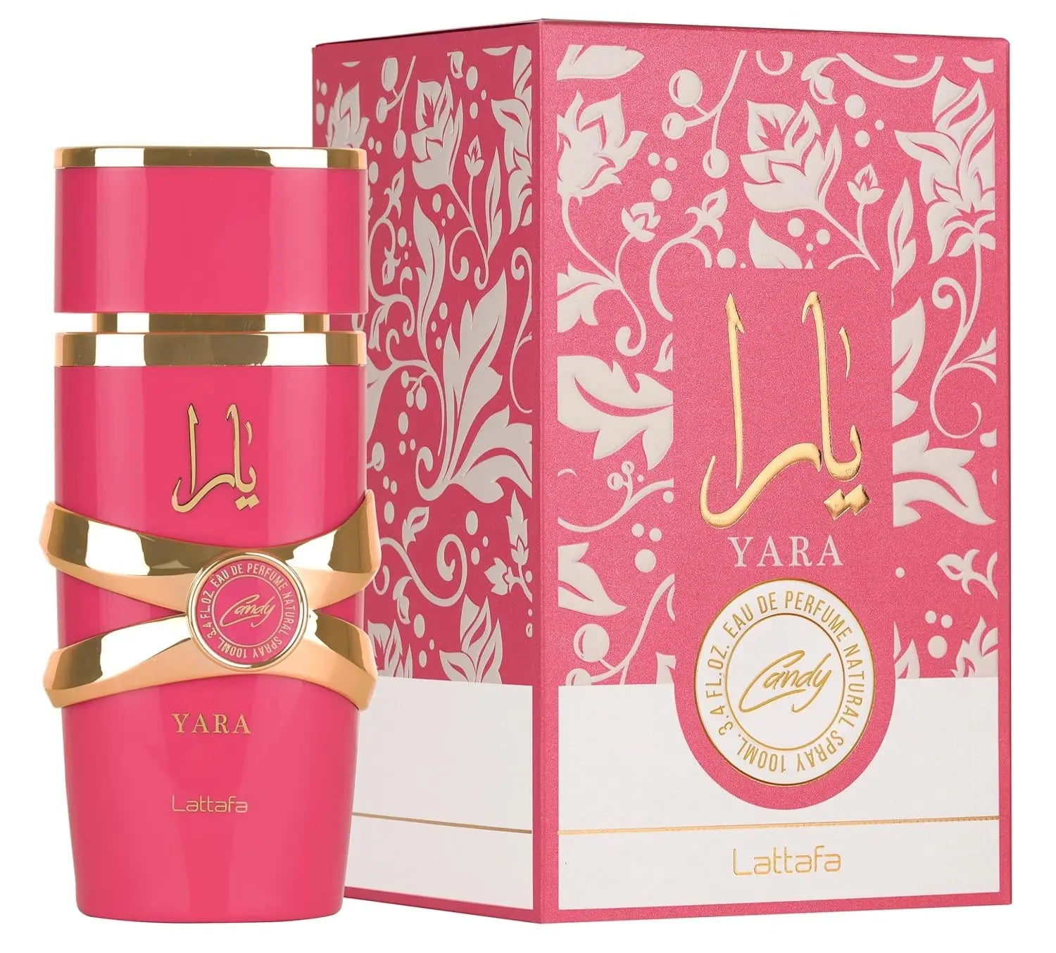 Lattafa Yara Candy - Vaniglia, Fruttato, Agrumato, Floreale - Eau de Parfum Fragranza a Lunga Durata per Donna, 3,40 Once / 100 ml