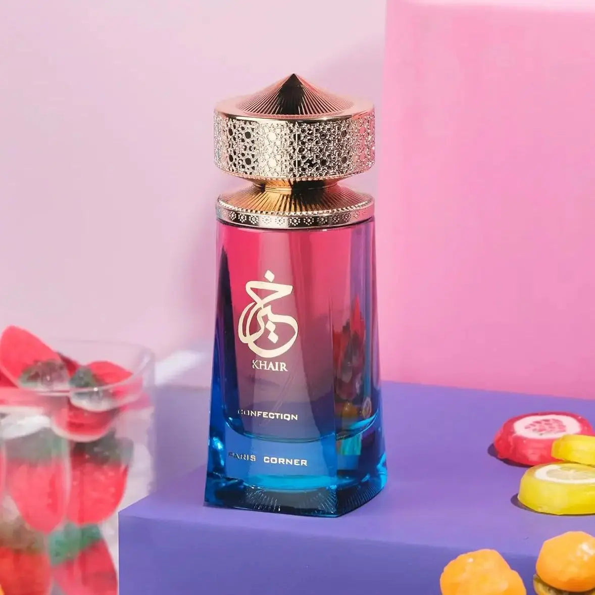 Paris Corner Khair Confection EDP 3.4 Fl Oz,Unisex Daily Sweet Perfume,Pear Jasmine Whipped Cream Vanilla Daily Wear