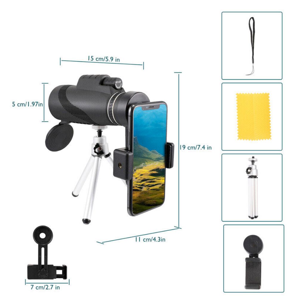 Treppiede monoculare HD per smartphone