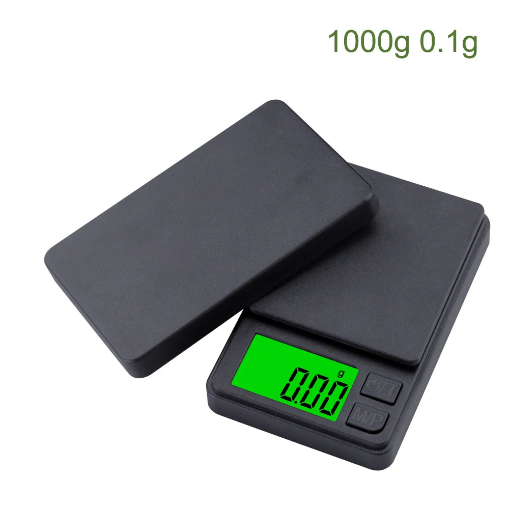 Bilancia tascabile digitale, pesa grammi, precisione 500 g/0,01 g, mini bilancia per gioielli 