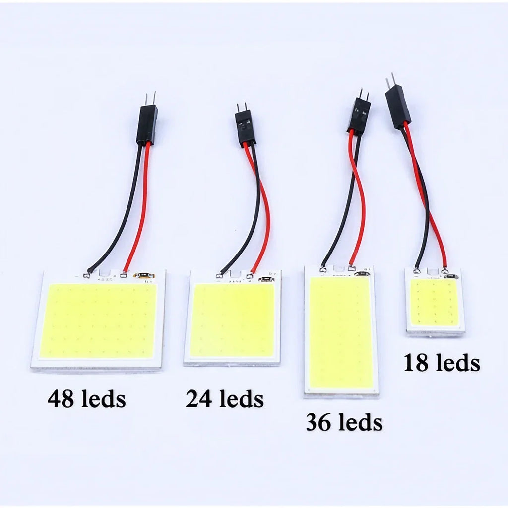 STONEGO 2 pezzi/10 pezzi 18/24/48 e lampada da lettura bianca Stonego Lampadina a LED T10 Lampada a LED per parcheggio auto Pannello interno per auto Lampada a festone 