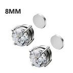 1-12 paia di orecchini a bottone magnetici alla moda, orecchini finti non piercing, regalo per uomo e donna. 