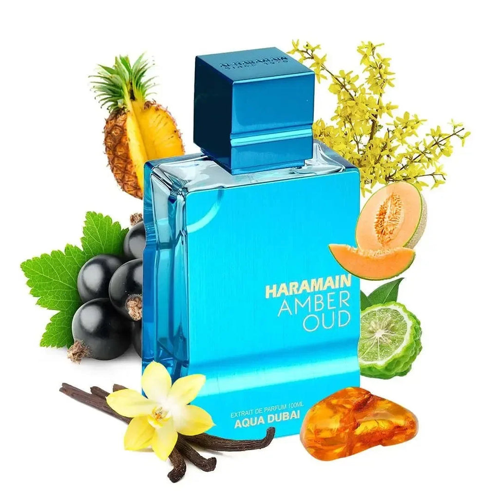 Al Haramain Amber Oud Aqua Extrait De Parfum 60 ml / 2,0 oz – Profumo unisex fresco e acquatico a lunga durata, regalo per Natale 