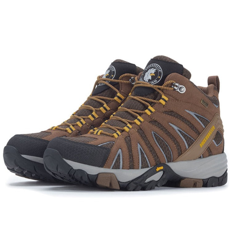 Scarponi da trekking impermeabili ROCKROOSTER Bedrock Brown da 6 pollici con VIBRAM®