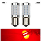 XMJS 2 pezzi Lampadina LED per auto P21W 1156 BA15S P21/5W BAY15D 1157 12V 7000K Bianco Indicatore di direzione Freno Backup Retromarcia Luci di parcheggio Lampade 