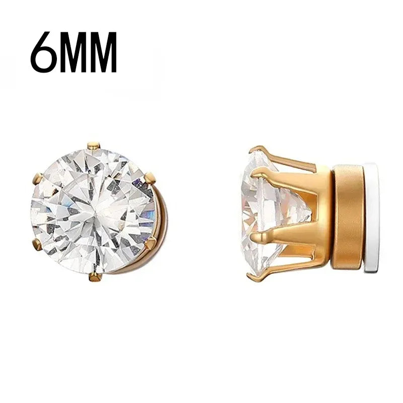 1-12 paia di orecchini a bottone magnetici alla moda, orecchini finti non piercing, regalo per uomo e donna. 