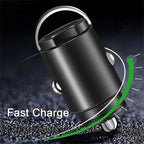 Caricabatterie da auto USB mini da 200 W con doppia porta, adattatore per caricabatterie da auto a ricarica rapida per iPhone 13 12 Xiaomi Huawei Samsung 