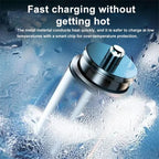 Caricabatterie da auto USB mini da 200 W con doppia porta, adattatore per caricabatterie da auto a ricarica rapida per iPhone 13 12 Xiaomi Huawei Samsung 