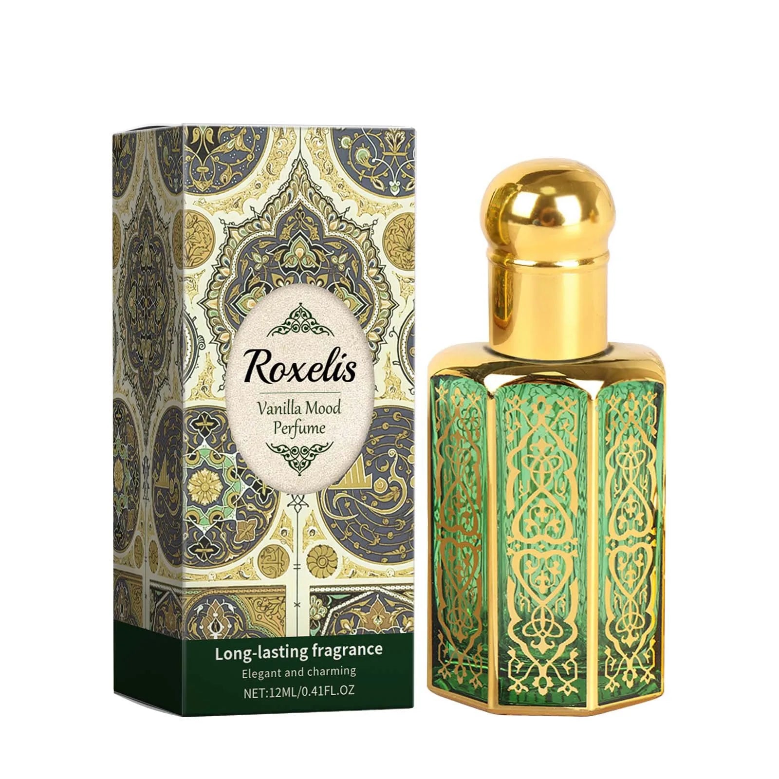 Profumo floreale da 12 ml, vaniglia, cedro, rosa, profumo a lunga durata, spray di profumo di lusso, profumo arabo, profumo per donna. 