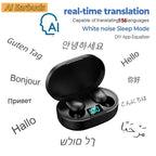 Traduttore in tempo reale Ai Auricolari Bluetooth 5.4 Auricolari aziendali Traduttore in 156 lingue Cuffie wireless Smart impermeabili 