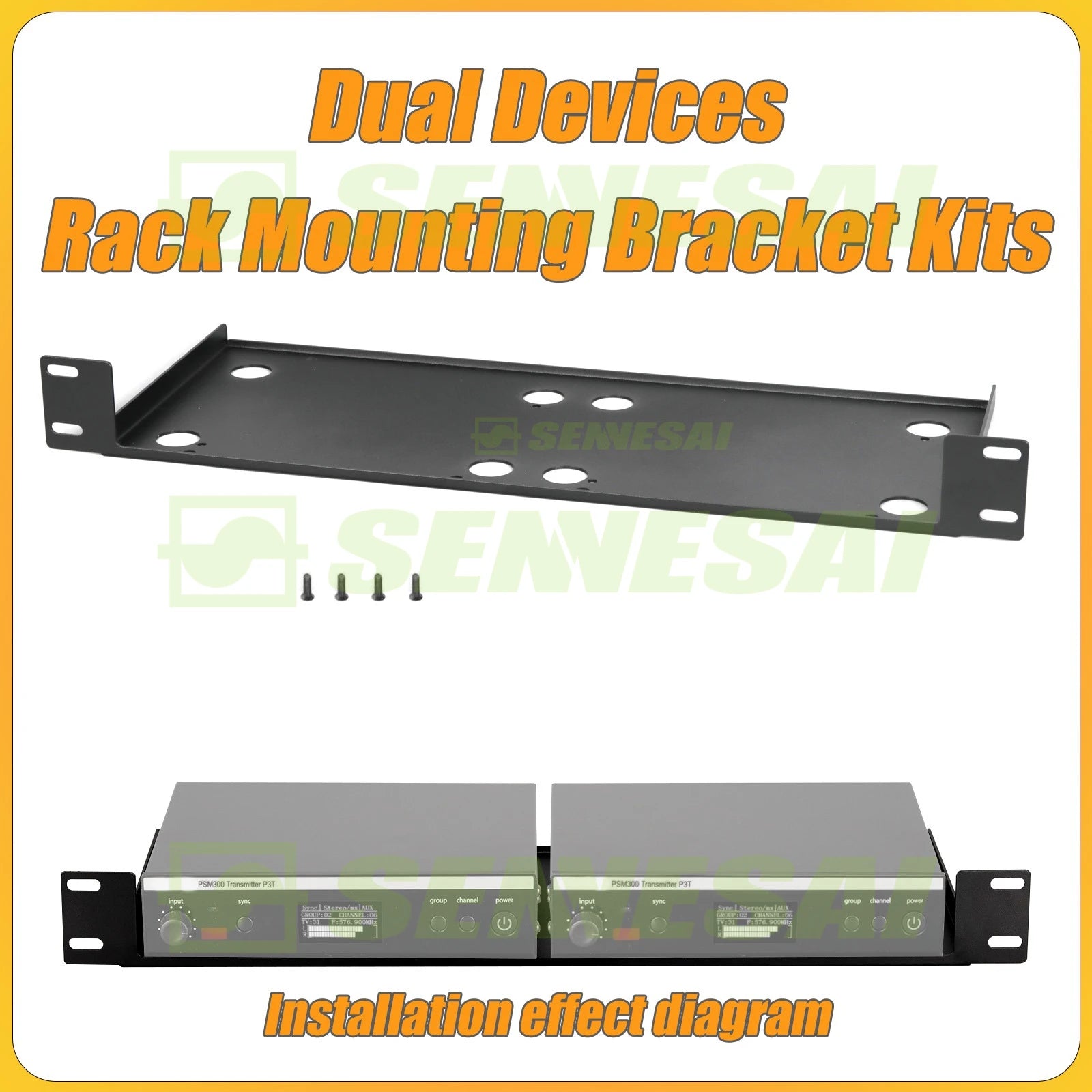 Sistema di monitoraggio professionale SENNESAI PSM300 Stage Return Stereo Personal In Ear Monitor Apparecchiatura audio professionale wireless, 500 MHz 