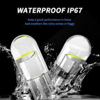 10x COB Glass W5W LED T10 Nuovissima luce per auto 6000K Bianco Auto Automobili Targa Lampada Cupola Lettura Bagagliaio DRL Lampadina Stile 12V 