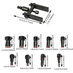 Set di estrattori per cuscinetti per auto, kit di strumenti portatili per la rimozione dei cuscinetti, separatore per cuscinetti, estrattore per ingranaggi 
