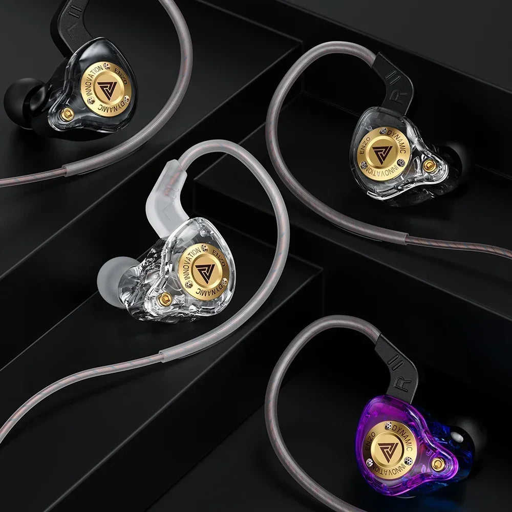 Nuovi auricolari QKZ 15D Dynamic Surround Sound Bass, auricolari con microfono, ingresso AUX da 3,5 mm, auricolari sportivi HIFI con cancellazione del rumore 