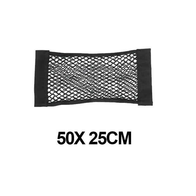 Organizer universale in rete per bagagliaio auto, tasca portaoggetti in velcro, borsa portaoggetti elastica per veicoli, accessori interni in rete per auto