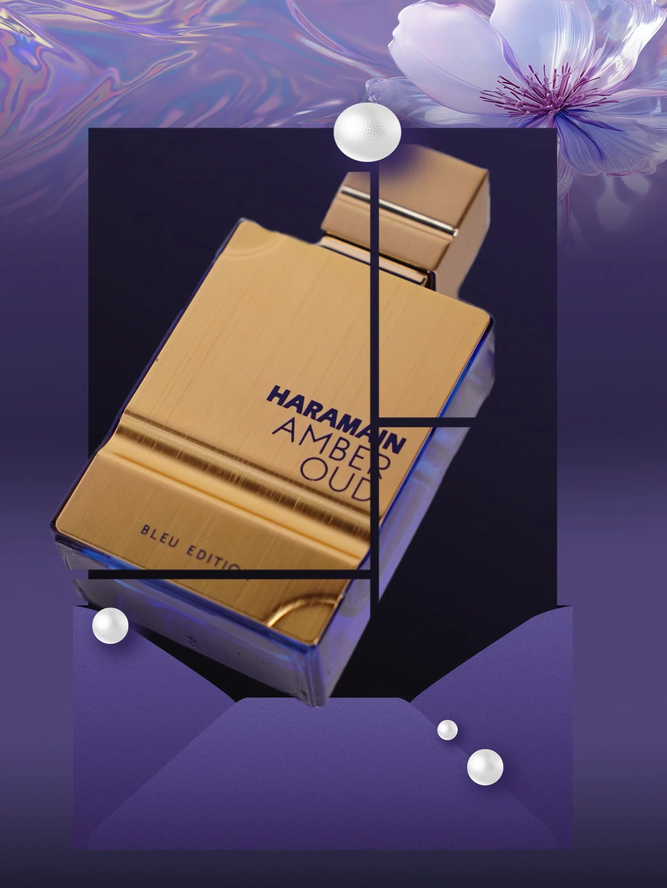 Al Haramain Amber Oud Blue Edition EDP per uomo 2,0 oz / 60 ml – Colonia fresca, ambrata e legnosa a lunga durata, regalo di Natale ideale 