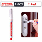 1-40PCS 20mm Deep Hole Long Nib Head Markers For Metal Perforating Pen Waterproof Bathroom Woodworking Decoration Multi-Purpose