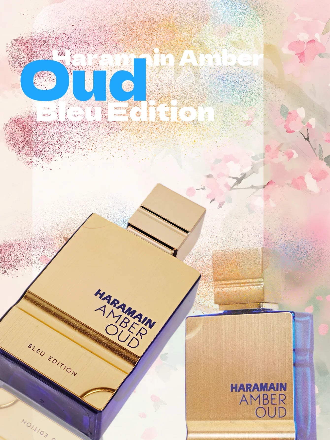 Al Haramain Amber Oud Blue Edition EDP per uomo 2,0 oz / 60 ml – Colonia fresca, ambrata e legnosa a lunga durata, regalo di Natale ideale 