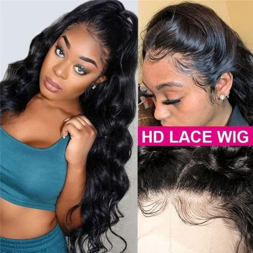 Parrucca con chiusura in pizzo HD 5x5 e onda del corpo | Capelli umani di prima qualità