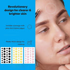 168 cerotti per brufoli, cerotti per acne, cerotti a forma di stella, cerotti idratanti per coprire brufoli e imperfezioni.