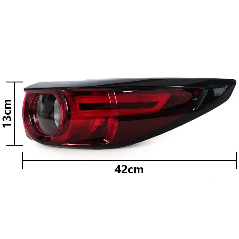 Fanale posteriore per Mazda CX5 CX-5 2017 2018 2019 Fanale posteriore esterno per auto, luce freno, stop, indicatore di direzione, fanale posteriore con lampadina 