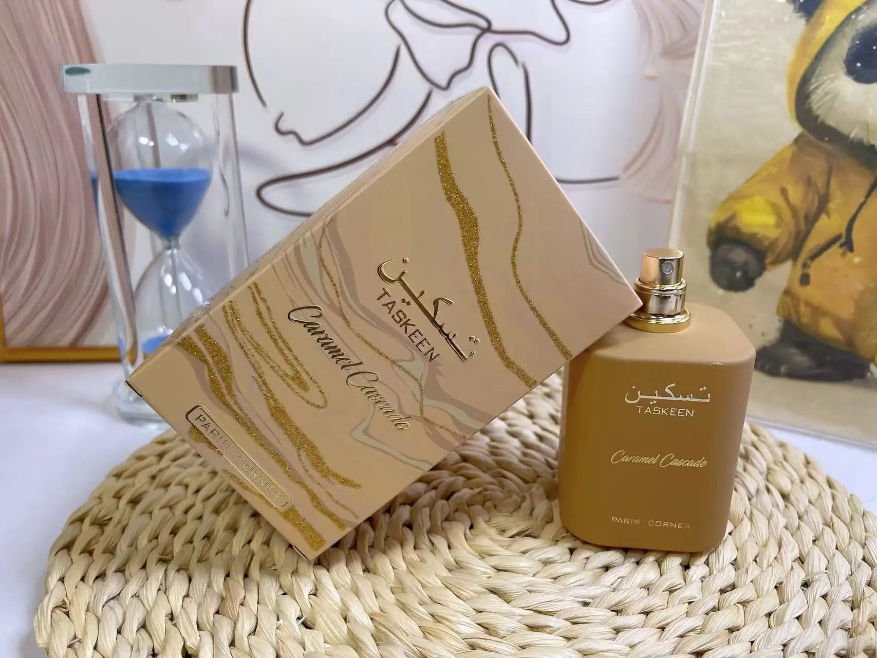 Paris Corner Taskeen Eau De Parfum 3.4oz / 100ml – Sweet Amber Floral Long Lasting Unisex Perfume, Luxury Gift for Christmas