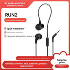 JBL ENDURRUN 2 Cuffie auricolari ufficialmente autorizzate, microfono integrato, cuffie sportive cablate, impermeabili, bassi potenti