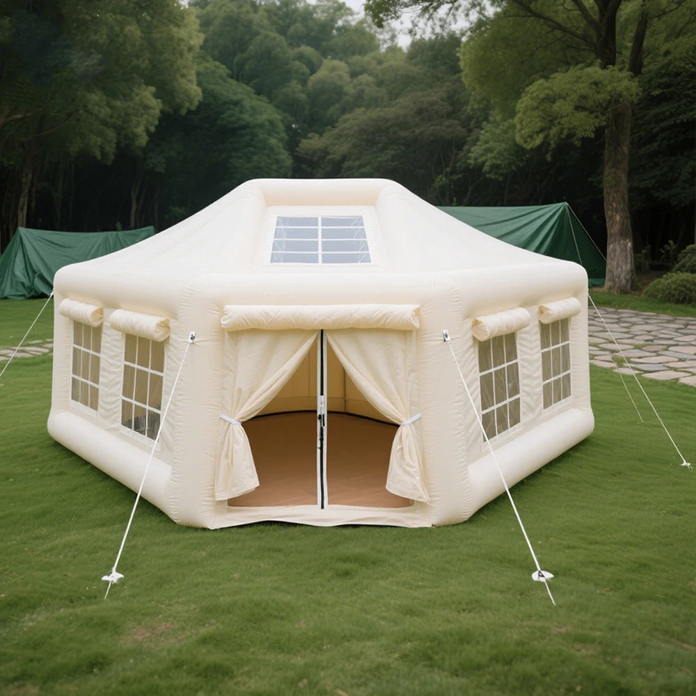 Tenda da campeggio gonfiabile di lusso e confortevole, tessuto Oxford di alta qualità, ampio spazio per avventure all'aperto in famiglia 