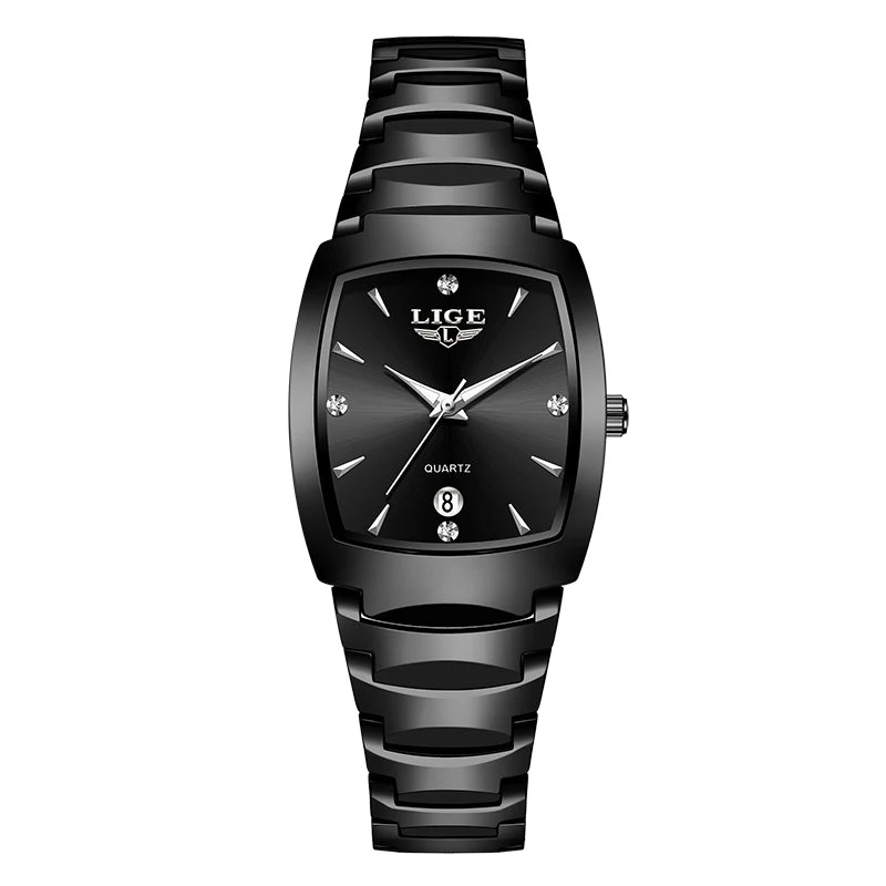 LIGE Orologio da donna Business Luxury Orologio da donna Orologi da donna impermeabili Orologi da donna al quarzo semplici Orologi da donna + SCATOLA 