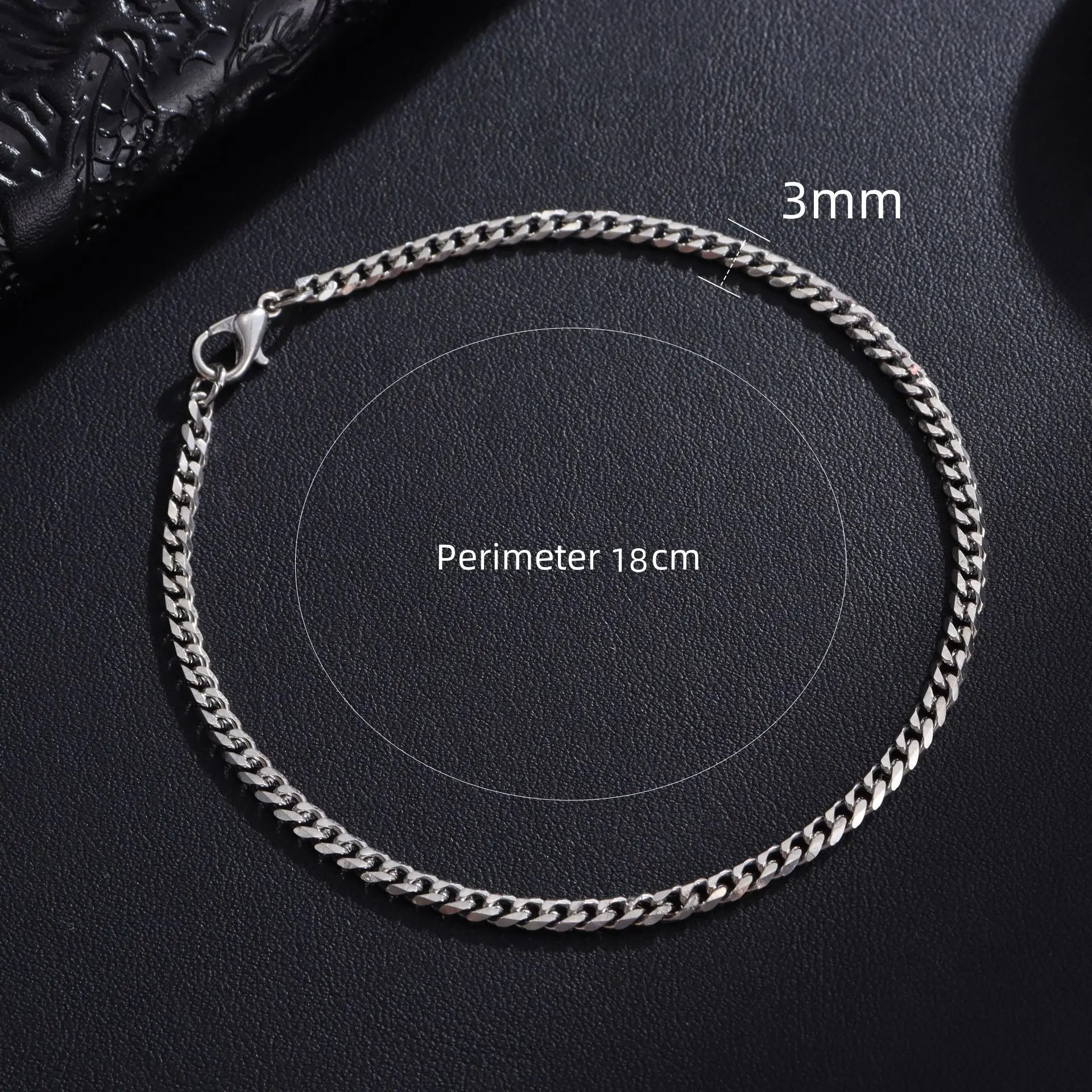 Nuovo braccialetto alla moda da uomo con catena cubana, classico in acciaio inossidabile, larghezza 3/5/7/9 mm, per uomo e donna, regalo di gioielli