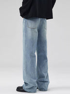 Jeans a gamba larga da uomo taglie forti