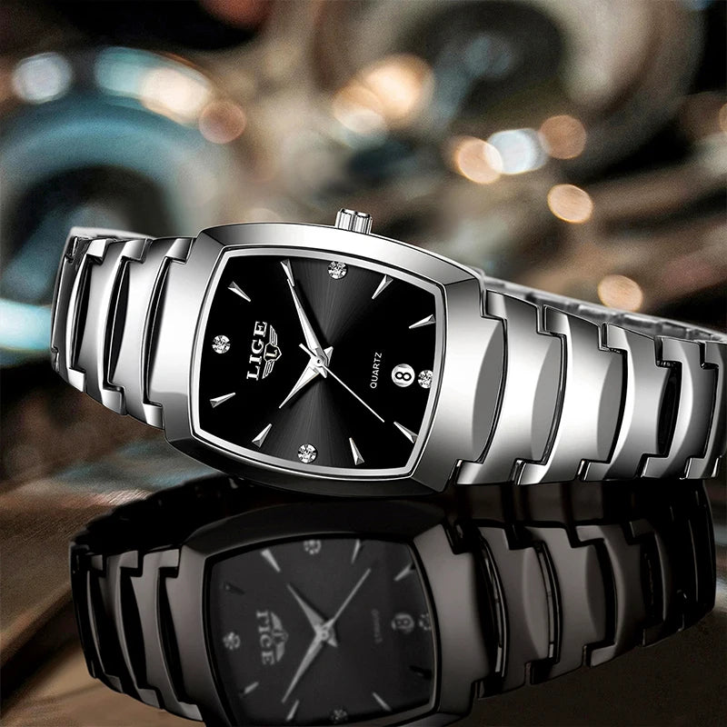 LIGE Orologio da donna Business Luxury Orologio da donna Orologi da donna impermeabili Orologi da donna al quarzo semplici Orologi da donna + SCATOLA 