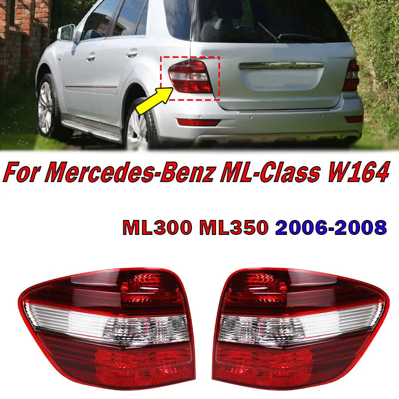 Per Mercedes-Benz W164 Classe ML ML300 ML350 2006 2007 2008 Fanale posteriore automatico, spia, alloggiamento freno senza lampadine