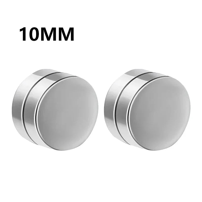 1-12 paia di orecchini a bottone magnetici alla moda, orecchini finti non piercing, regalo per uomo e donna. 
